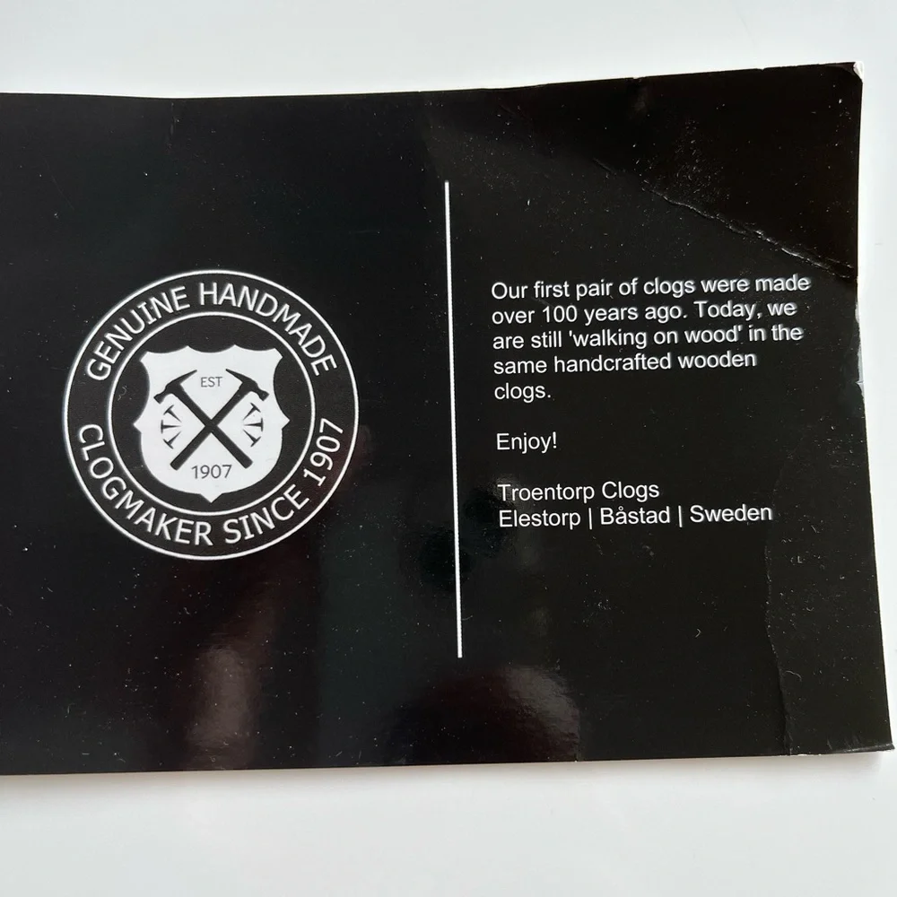 Handcrafted Women's Black Leather Clogs - Picture 14 of 14